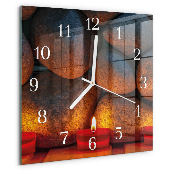 Reloj cuadrado Piedras
