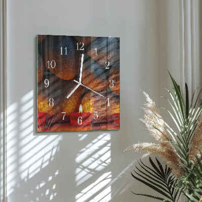 Reloj cuadrado Piedras