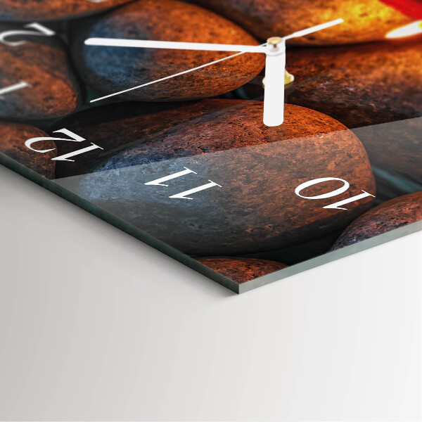 Reloj cuadrado Piedras