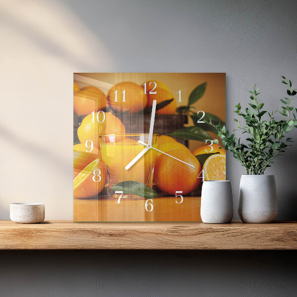 Reloj cuadrado Naranjas