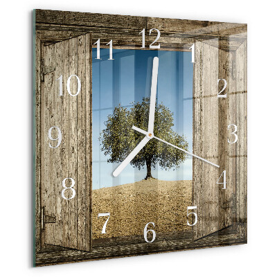Reloj cuadrado Árbol