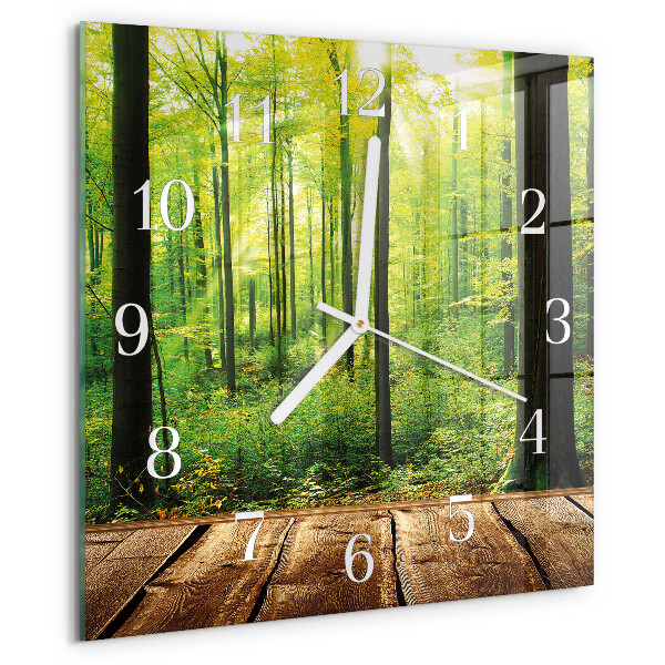 Reloj cuadrado Bosque