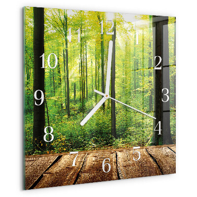 Reloj cuadrado Bosque