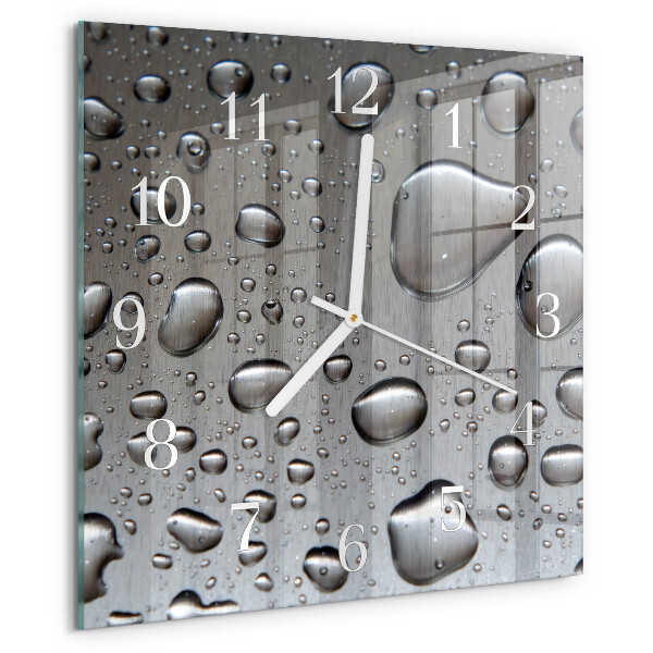 Reloj cuadrado Gotas