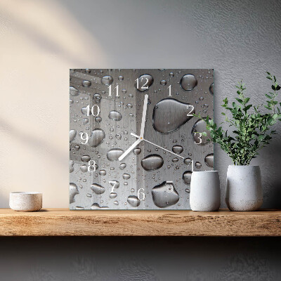 Reloj cuadrado Gotas