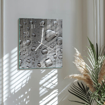 Reloj cuadrado Gotas