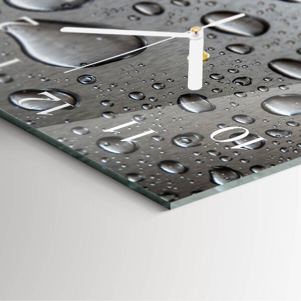 Reloj cuadrado Gotas