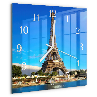 Reloj cuadrado Torre Eiffel de París