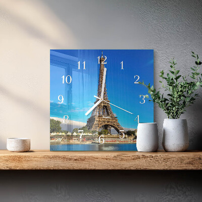 Reloj cuadrado Torre Eiffel de París