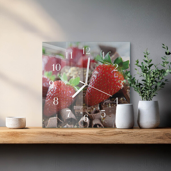 Reloj cuadrado fresas