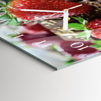 Reloj cuadrado fresas