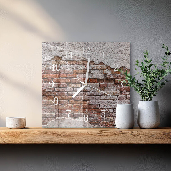 Reloj cuadrado Ladrillo