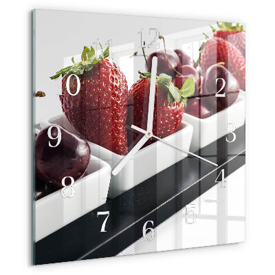 Reloj cuadrado fresas