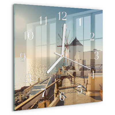 Reloj cuadrado Santorini
