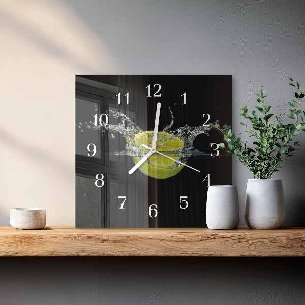 Reloj cuadrado Cítrico