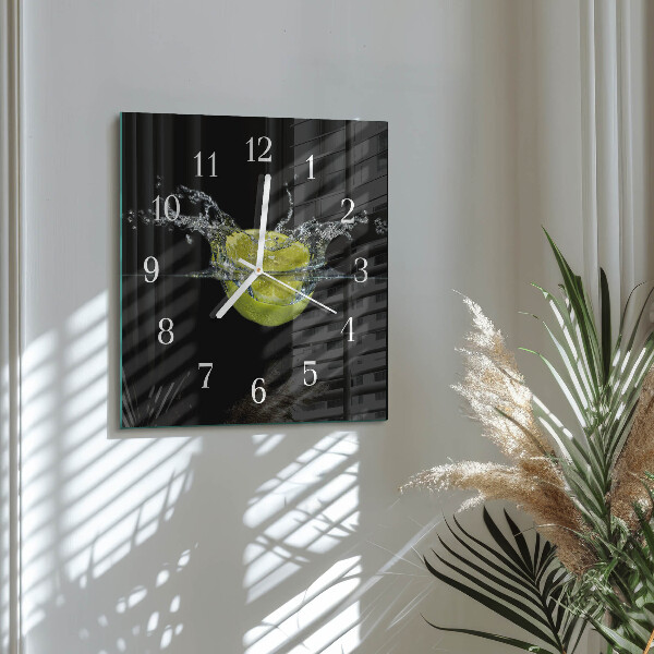 Reloj cuadrado Cítrico