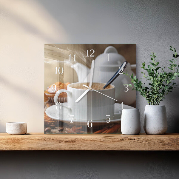 Reloj cuadrado Taza