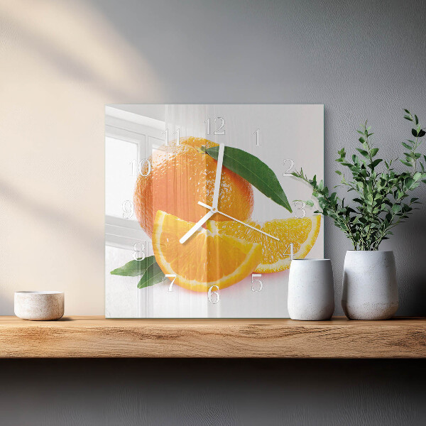 Reloj cuadrado Naranjas