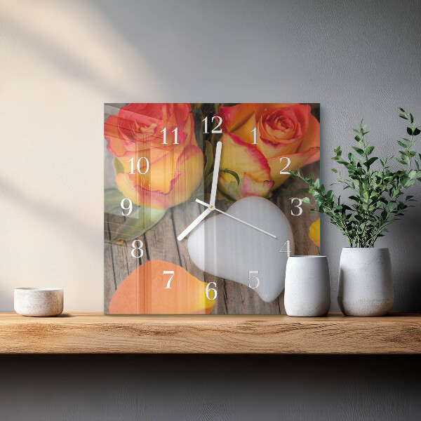Reloj cuadrado Corazón