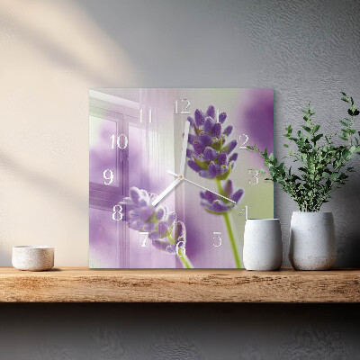Reloj cuadrado Lavanda