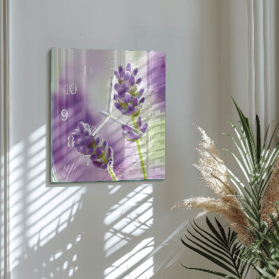 Reloj cuadrado Lavanda