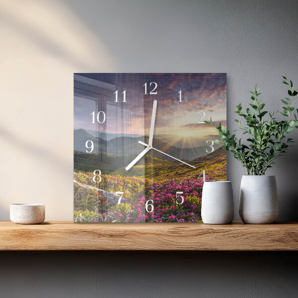 Reloj cuadrado Paisaje