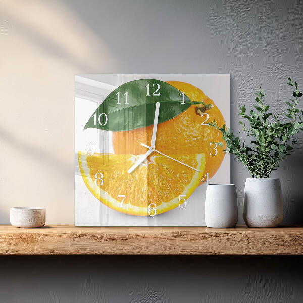 Reloj cuadrado Naranjas