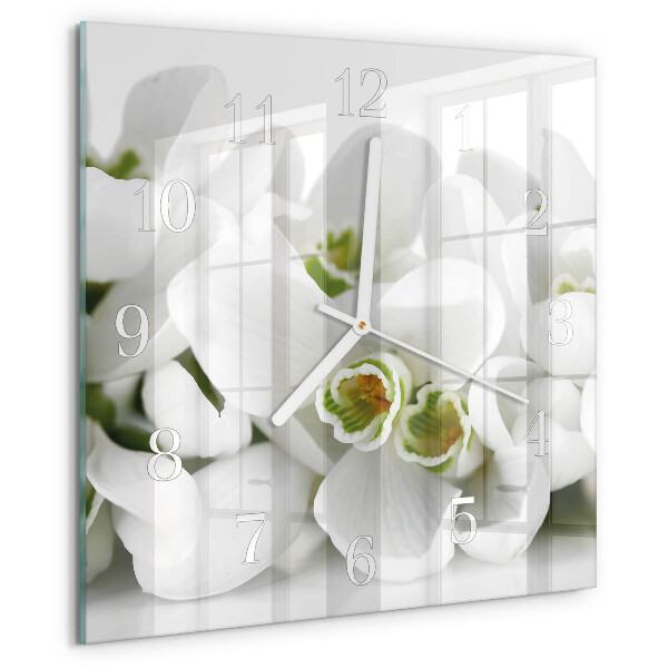 Reloj cuadrado Flores