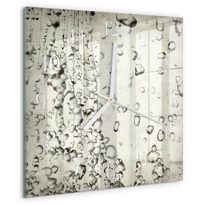 Reloj cuadrado Gotas