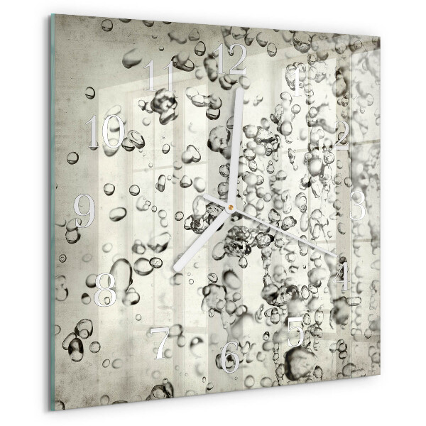 Reloj cuadrado Gotas