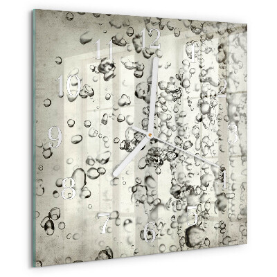 Reloj cuadrado Gotas