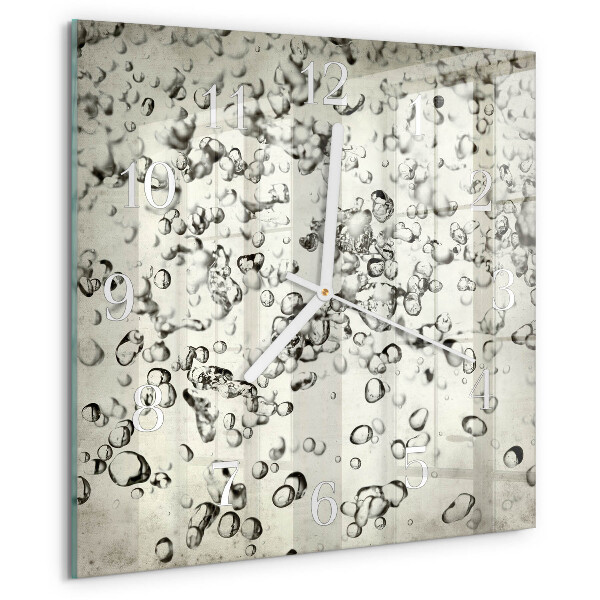 Reloj cuadrado Gotas