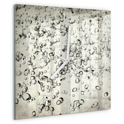 Reloj cuadrado Gotas