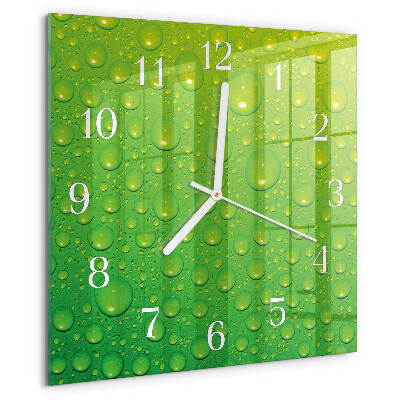 Reloj cuadrado Gotas