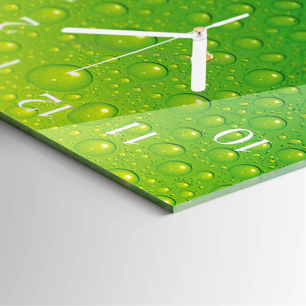 Reloj cuadrado Gotas
