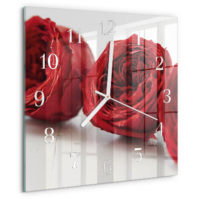 Reloj cuadrado Flores
