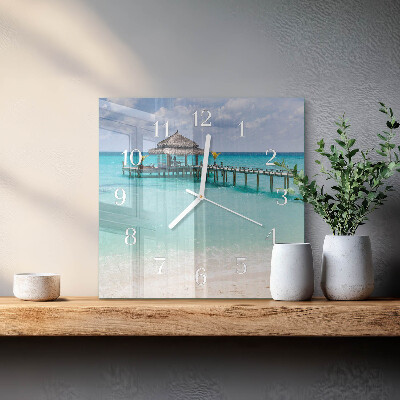 Reloj cuadrado Playa