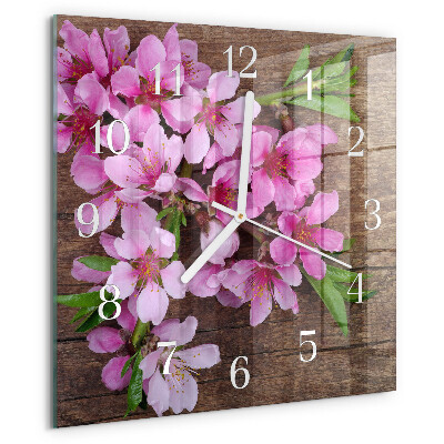 Reloj cuadrado Flores