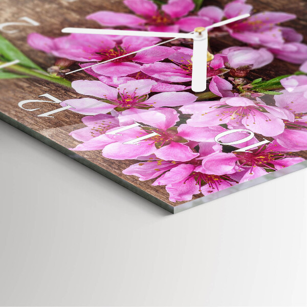 Reloj cuadrado Flores