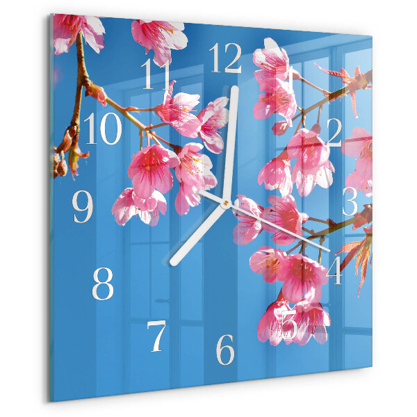 Reloj cuadrado Flores