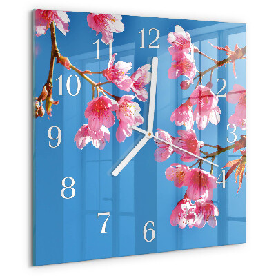 Reloj cuadrado Flores