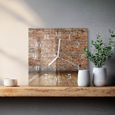 Reloj cuadrado Ladrillo