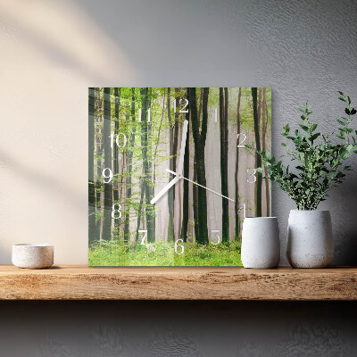 Reloj cuadrado Bosque