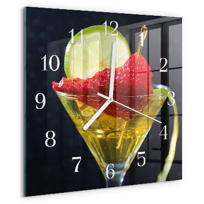 Reloj cuadrado Cóctel