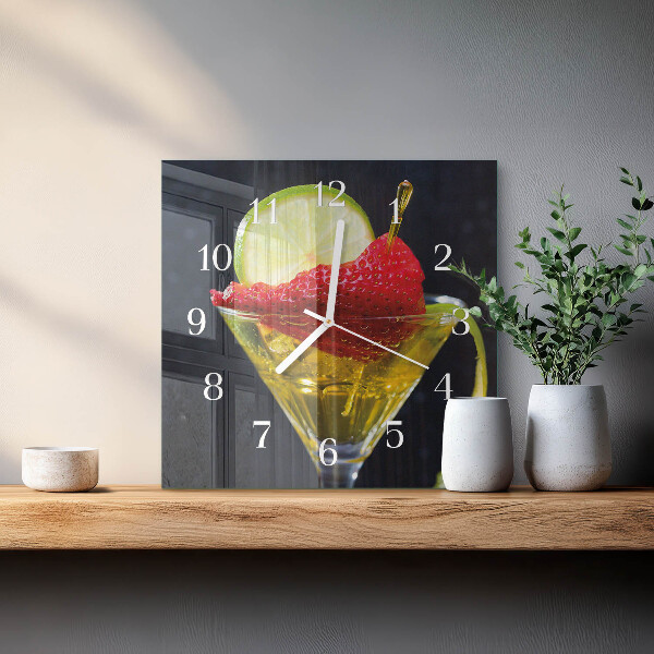 Reloj cuadrado Cóctel