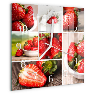 Reloj cuadrado fresas