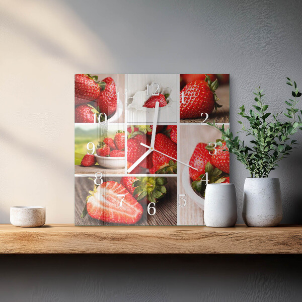 Reloj cuadrado fresas