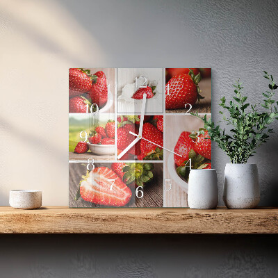 Reloj cuadrado fresas
