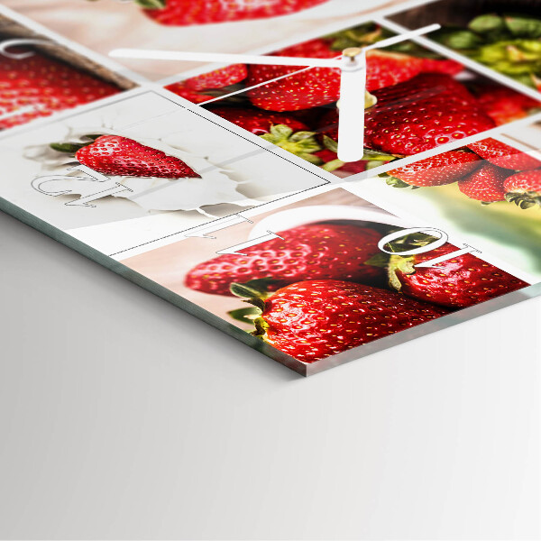 Reloj cuadrado fresas