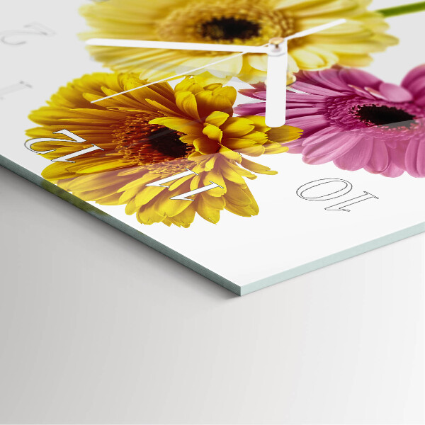 Reloj cuadrado Flores